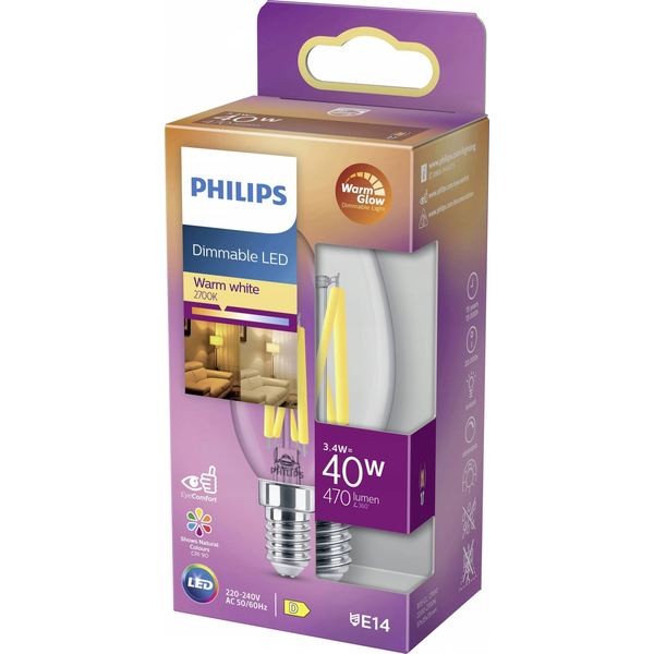 Philips 8719514324213 LED-lampe Varm glød 3,4 W D