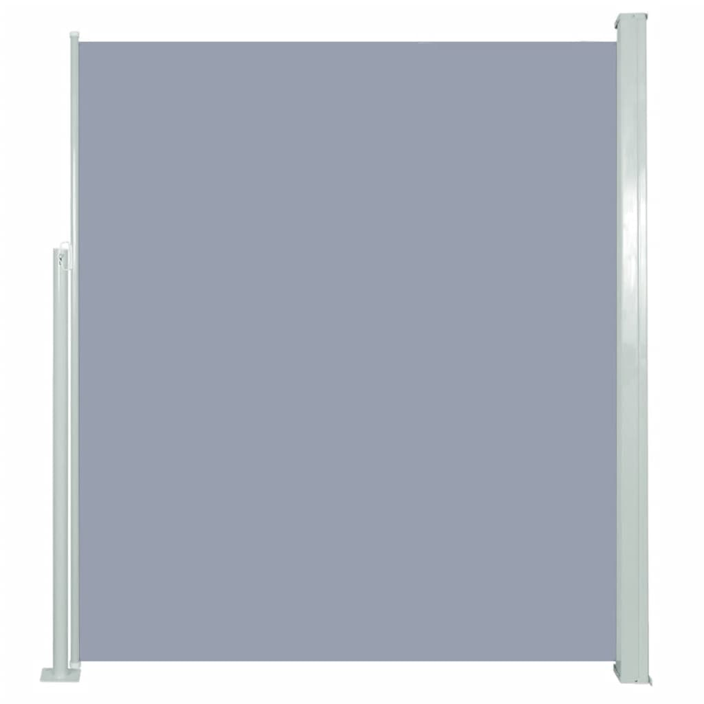 szürke behúzható oldalsó napellenző 160 x 500 cm (45464)