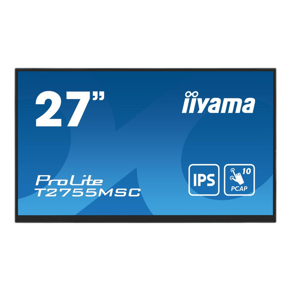 iiyama ProLite T2755MSC-B1 computerskærm 68,6 cm (27") 1920 x 1080 pixel Fuld HD LED Berøringsskærm Bordplade Sort