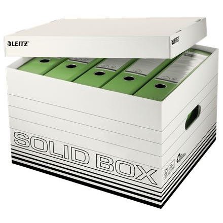 Leitz SOLID nagy teherbírású fedeles tároló és költöző doboz L méret (61190001)