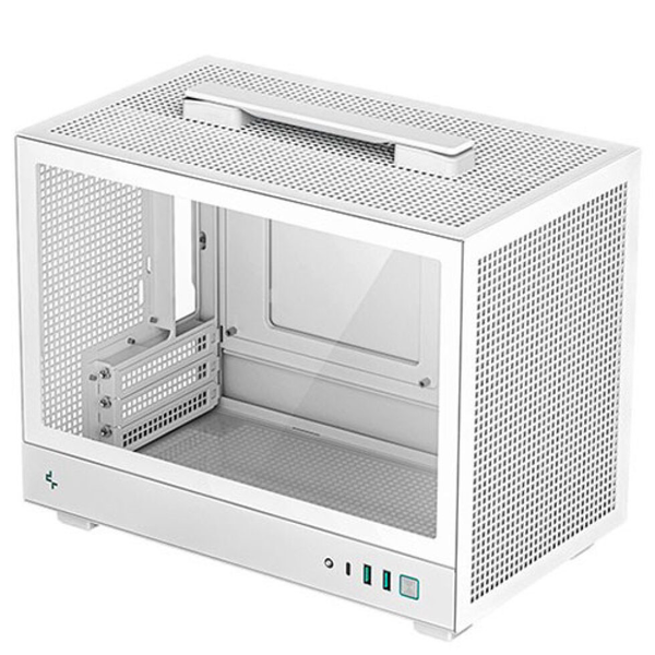 DeepCool CH160 MESH Mini Torony Számítógépház - Fehér