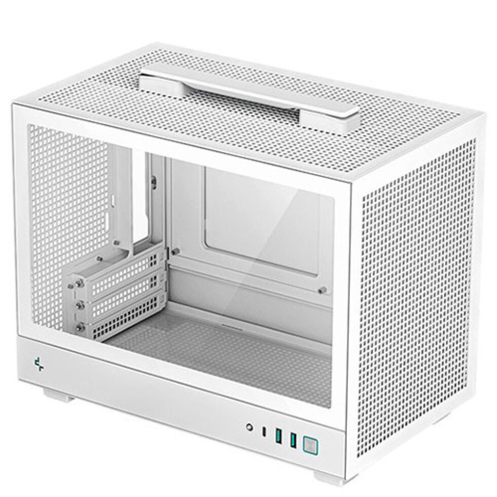 DeepCool CH160 MESH Mini Torony Számítógépház - Fehér (R-CH160-WHNMI0-G-1)