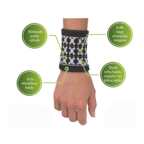 Vivafit GYVFMCSL mágneses csuklószorító turmalinnal L-es (GYVFMCSL)