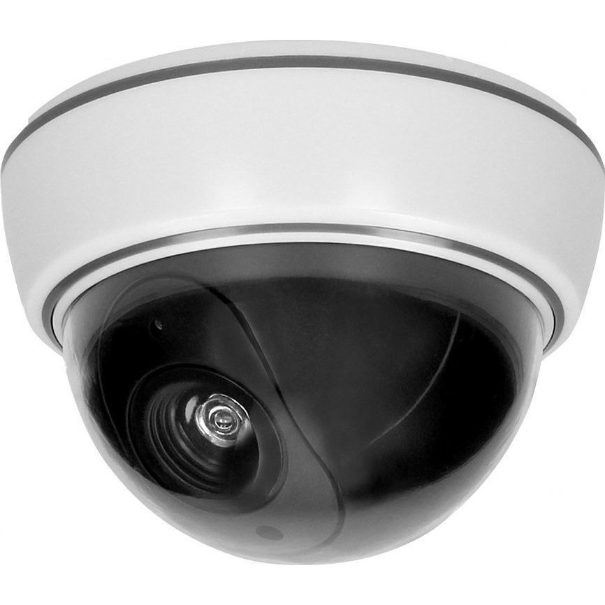 Kamera IP Orno Atrapa kopułowej kamery monitorującej bez podczerwieni CCTV, bateryjna