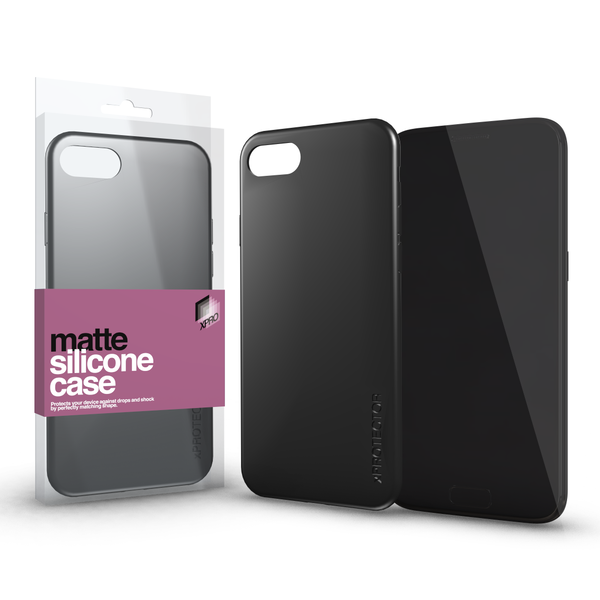 Xprotector Matte Huawei Mate 10 Lite Ultra Vékony Matt Szilikon Hátlap Tok - Fekete