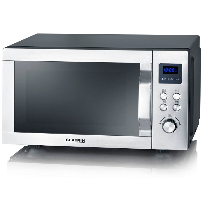 Severin MW 7777 Mikrohullámú sütő grillel 25 liter - Ezüst (MW7777)