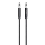 Аудио кабел Belkin MIXIT UP Metallic AUX, 3.5 мм жак, 1.2 м, Черен