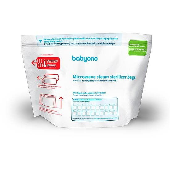 BabyOno mikrohullámú sterilizáló zacskók 5 db (5904341209106)