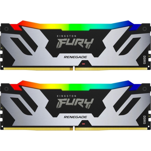48GB 8400MT/s DDR5 RAM Kingston FURY Renegade Silver/Black RGB CUDIMM XMP CL40 (2x24GB) (KF584CU40RSAK2-48)