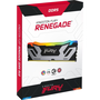 48GB 8400MT/s DDR5 RAM Kingston FURY Renegade Silver/Black RGB CUDIMM XMP CL40 (2x24GB) (KF584CU40RSAK2-48)