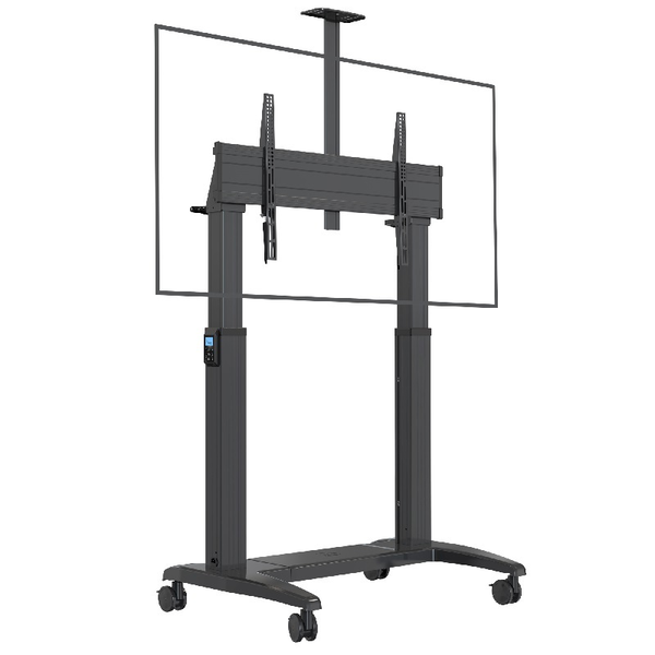 North Bayou GF150 75"-120" TV/Monitor Gurulós Motoros Padlóállvány - Szürke