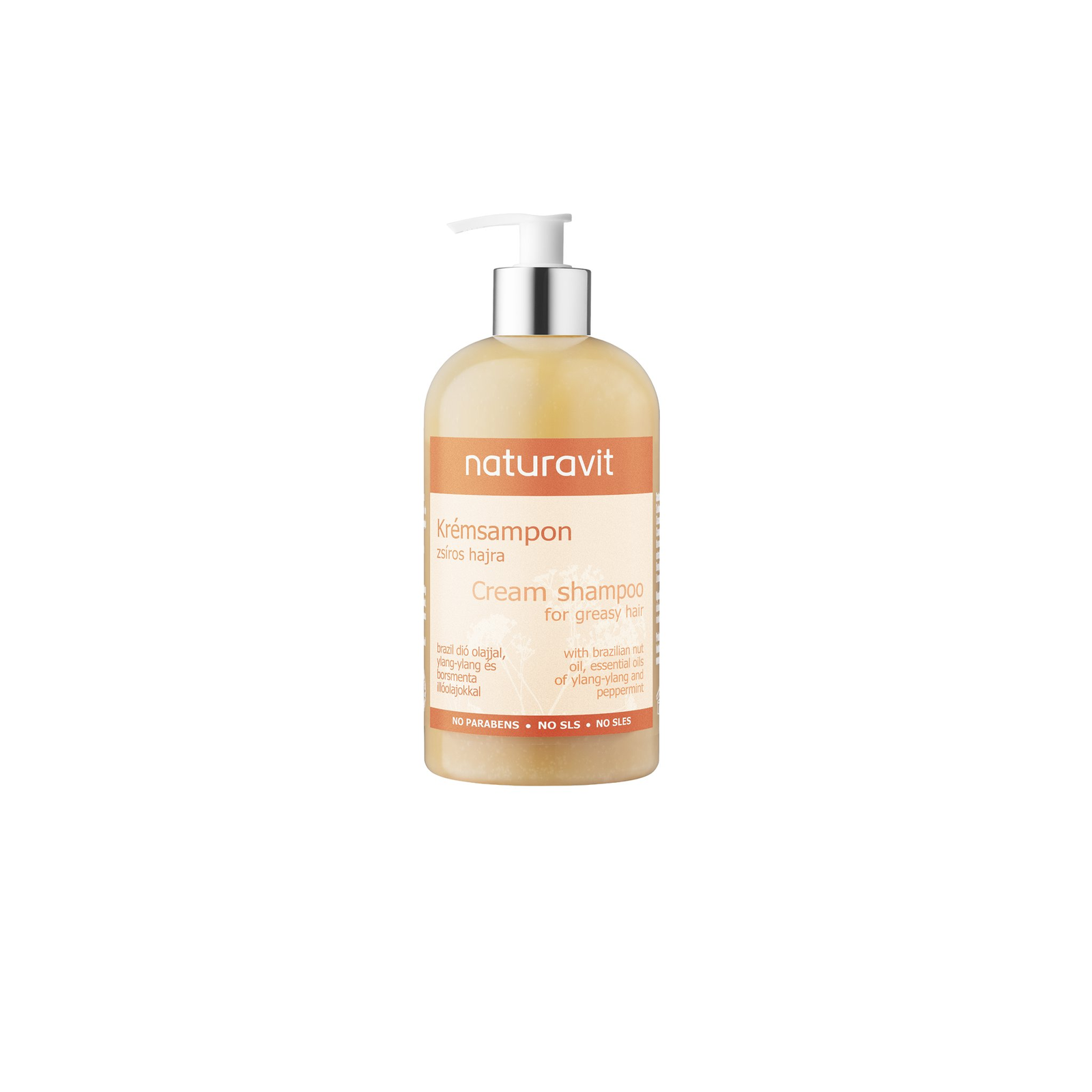 NATURAVIT sampon zsíros hajra, 500 ml (3830009226098)