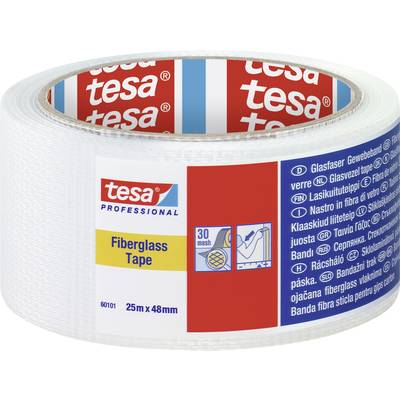 Tesa (60101-00000-00) Szövet ragasztószalag ® Professional Fehér (H x Sz) 25 m x 48 mm 1 db (60101-00000-00)