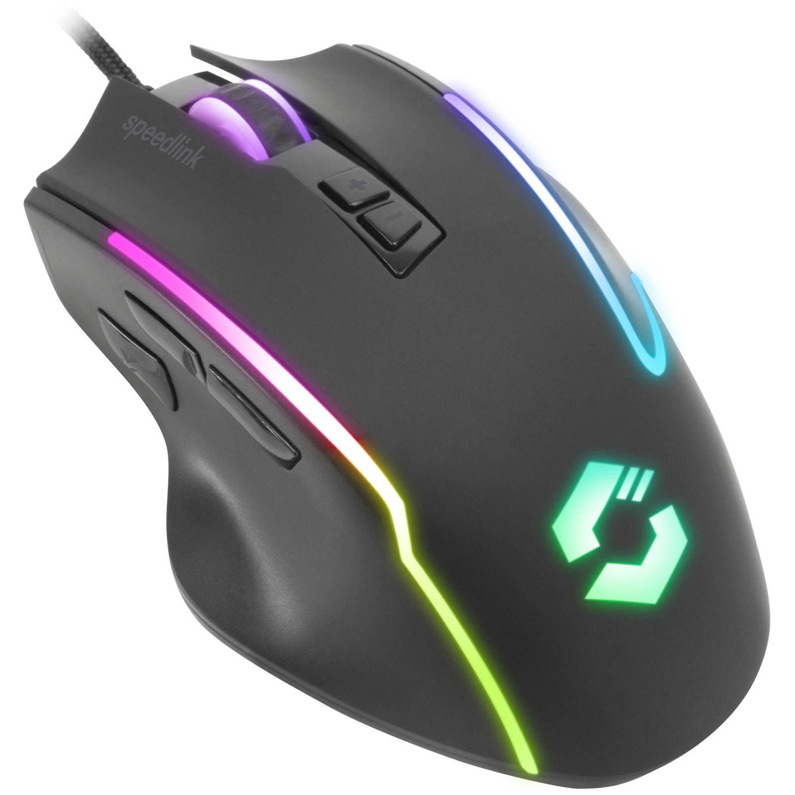 Speedlink DECUS NX RGB Gaming Egér 12800 DPI USB Fekete (SL-680024-RRBK)