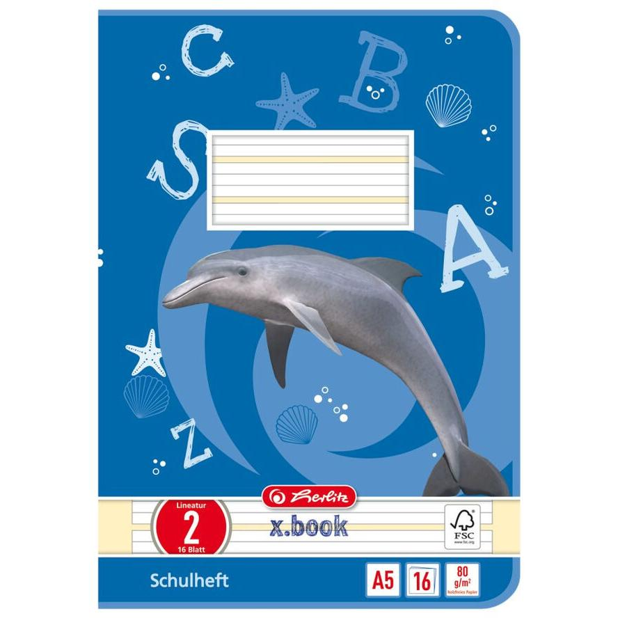 Herlitz Hefte A5 16 Bl. Lineatur 02 FSC liniert (3320207) (3320207)