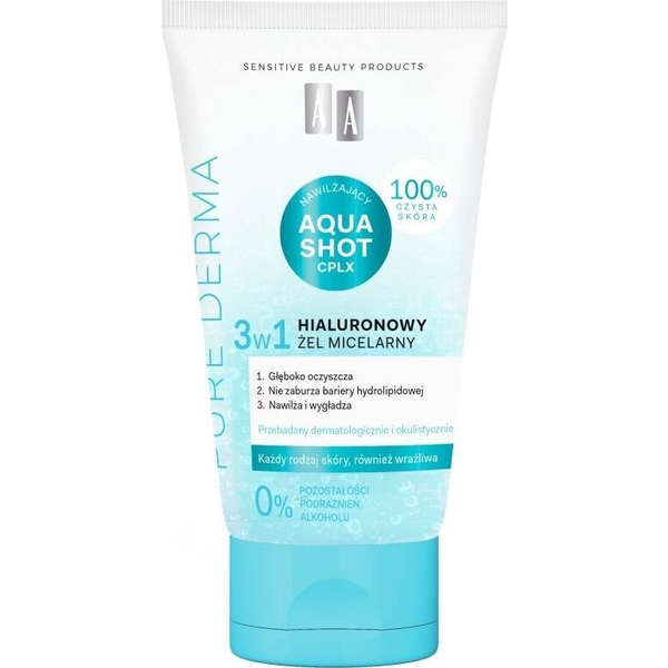 AA Pure Derma Hialuronowy żel micelarny 3w1 150ml
