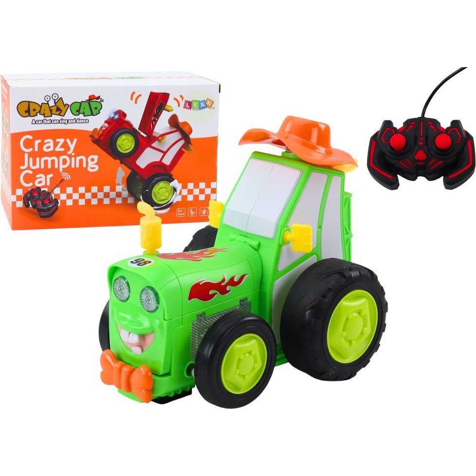Távirányítású Ugró Traktor R/C Zöld (21222)