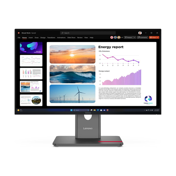 Lenovo ThinkVision P24Q-40 LED display 60,5 cm (23.8") 2560 x 1440 εικονοστοιχεία Quad HD LCD Μαύρος (Μαύρο)