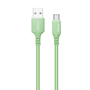 Colorway kabel USB na Type-C (měkký silikon) 2,4 A 1 m, zelený