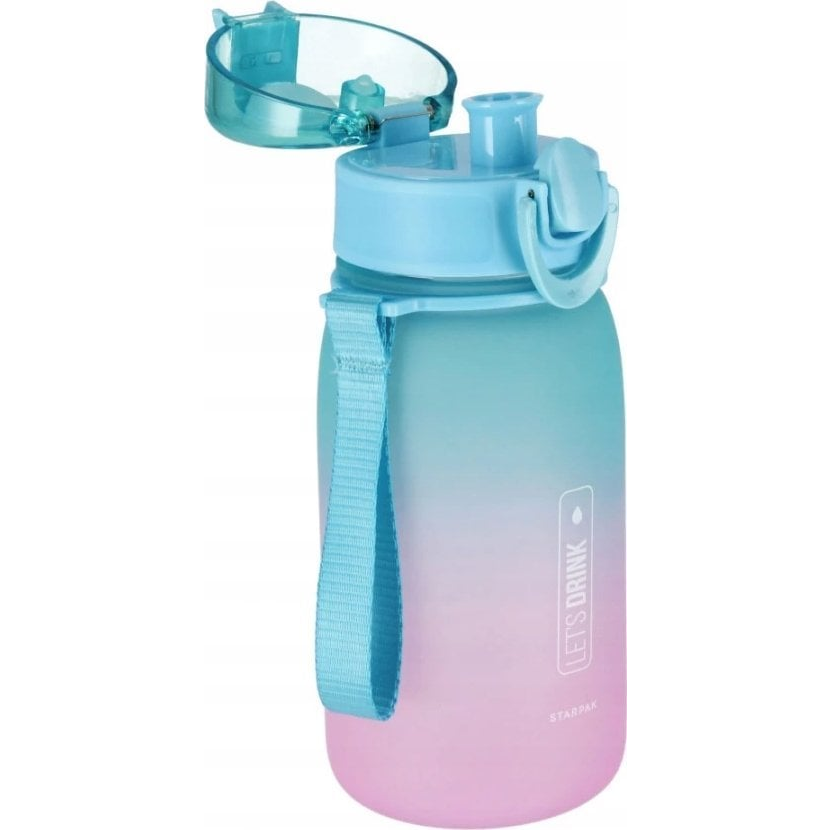 Starpak Műanyag Kulacs - 400 ml, Blue/Pink (STK BID21)