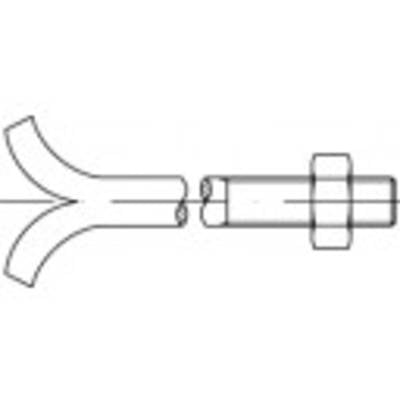 TOOLCRAFT 108093 Kőcsavarok M10 200 mm Külső hatlap DIN 529 Acél Galvanikusan cinkezett 25 db (108093)