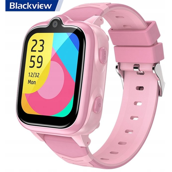 Blackview Z10 (montre Connectée Pour Enfant - 1.83'' -  Support Sim 4g - Appels Vidéo 4g - Ip67) Rose
