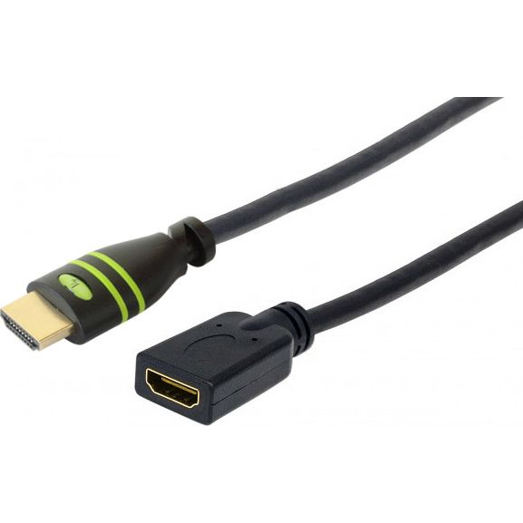 Techly ICOC HDMI2-4-EXT002 HDMI kabel 0,2 m HDMI Type A (Standaard) Zwart