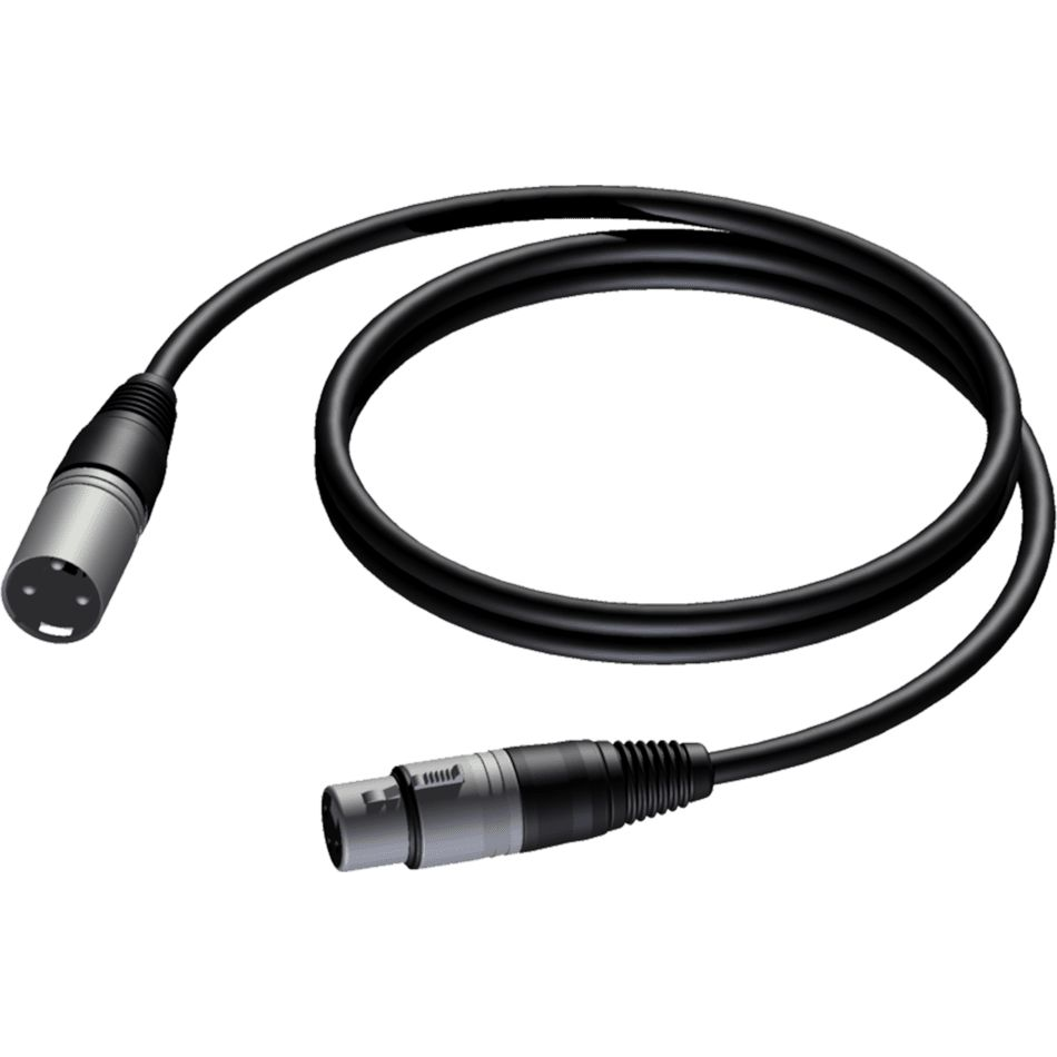 Procab CAB901 Audio Kábel - 1,5 m, XLR Fekete (CAB901/1.5)