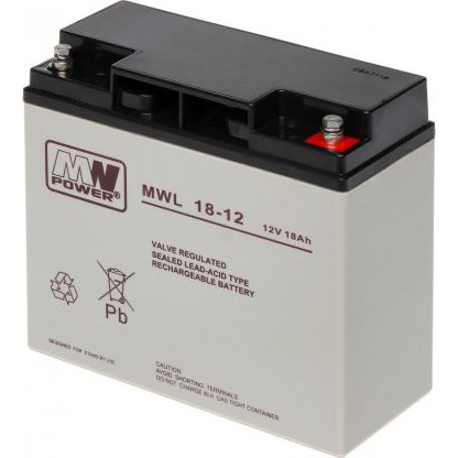Batería Mw Power Agm Mwl 18-1212v/18ah 181*77*167 (m5)