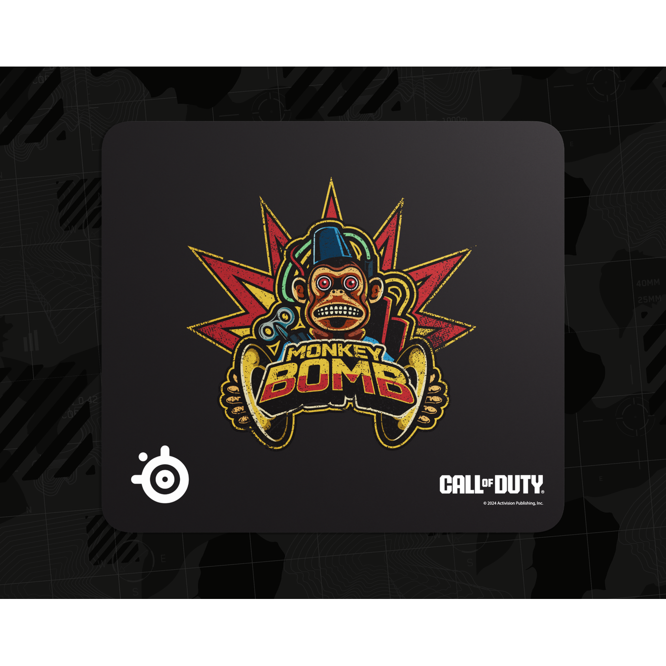 Steelseries QcK L x Call of Duty®: Monkey Bomb Edition Gaming Egérpad 450x 400mm - Fekete/mintás (63449)