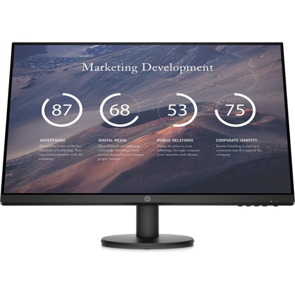 HP Monitor P27v G4 27" FHD AG IPS 1920x1080, 16:9, 1000:1, 300cd, 5ms, VGA, HDMI, fekete