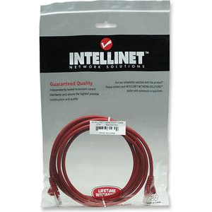 Intellinet Cat5e UTP, 7.5m cabluri de rețea Roşu 7,5 m U/UTP (UTP)