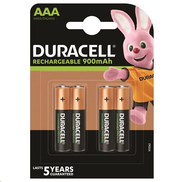Duracell 4 броя 900 mAh AAA презареждаеми