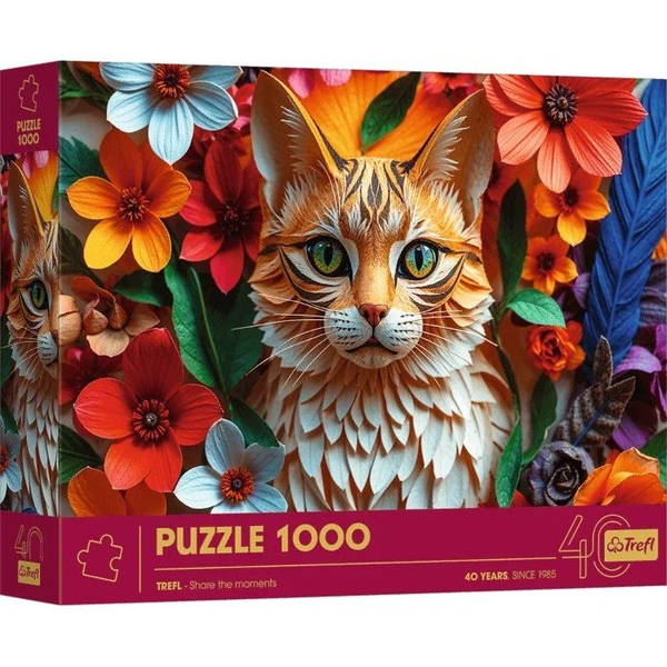 TREFL 1000 PUZZLE 40TH ANNIVERSARY EDITION 3D CAT