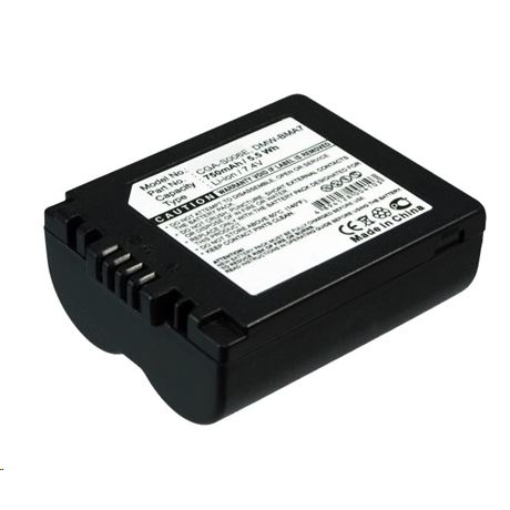 Real Power Panasonic CGA-S006E/1B, CGA-S006E, CGA-S006 7.4V 750mAh utángyártott akku Li-ion  (PDS006)