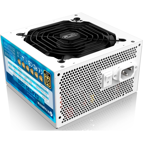 Raijintek 1200W Cratos 80+ Gold Tápegység - Fehér