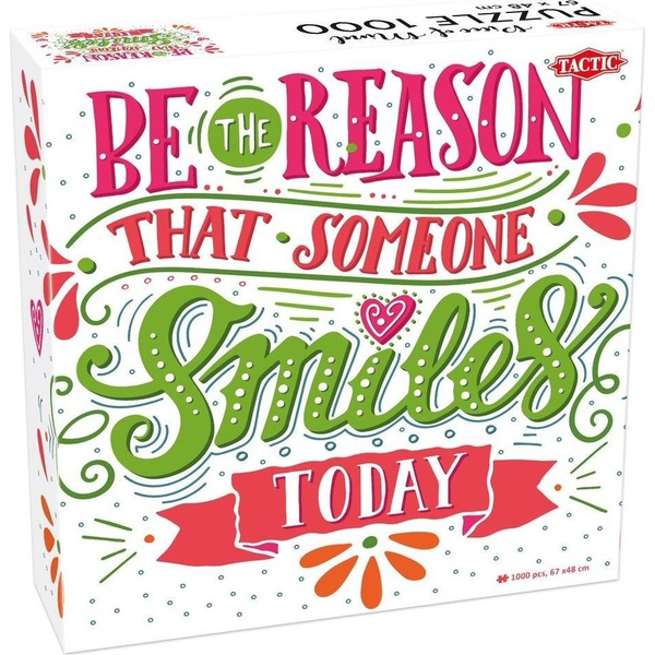 Tactic Be the Reason that Someone Smiles Today 1000 pcs Puslespil 1000 stk Kunst