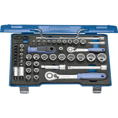 Dugókulcs készlet Metrikus 3/8 (10 mm), 1/4 (6,3 mm) 50 részes Gedore 2075695 (2075695)