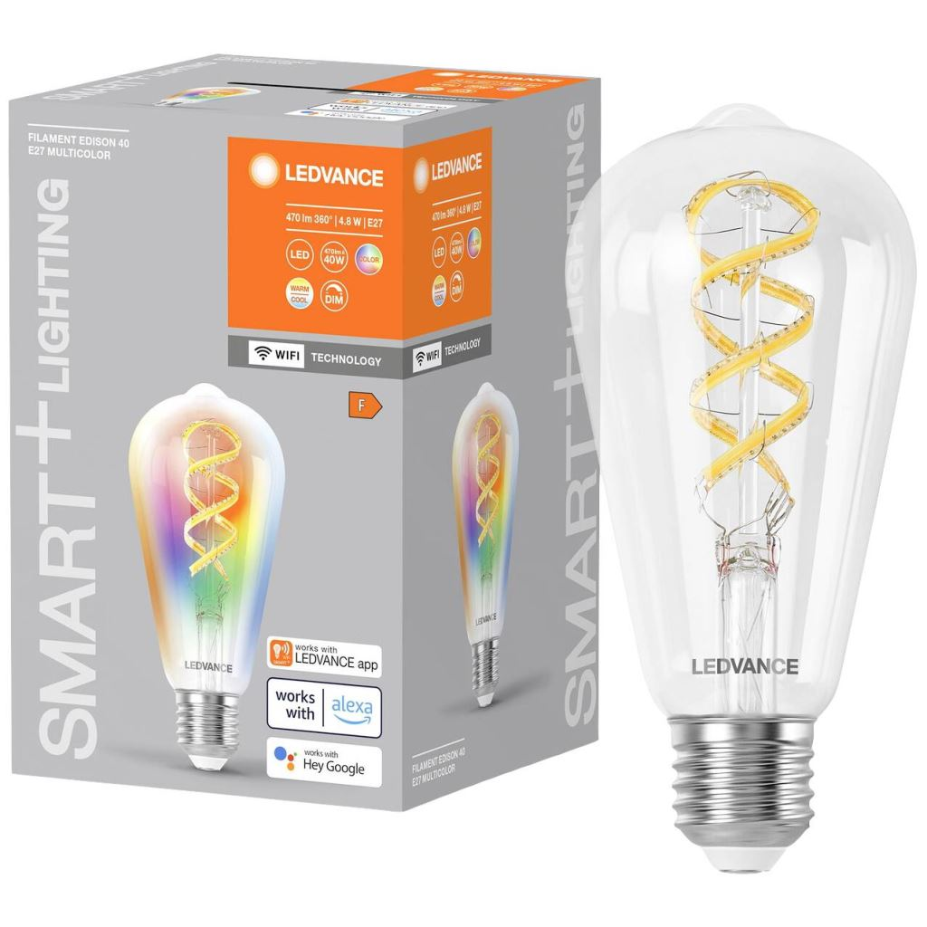 Ledvance LED EEK F (A - G) E27 4.8 W = 40 W Melegfehértől a hidegfehérig, RGB (4058075777873) (l4058075777873)