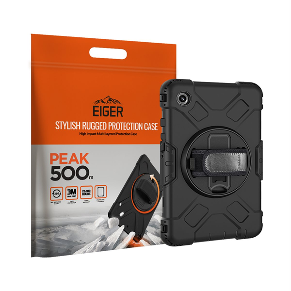 Eiger Peak 500m Case Samsung Galaxy Tab A9+ Tok - Fekete