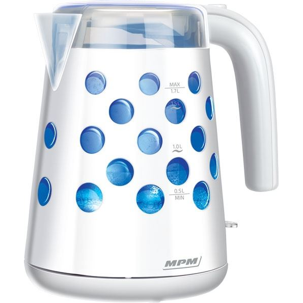 MPM MCZ-86 vízforraló 1,7 L 2200 W fehér (MCZ-86)