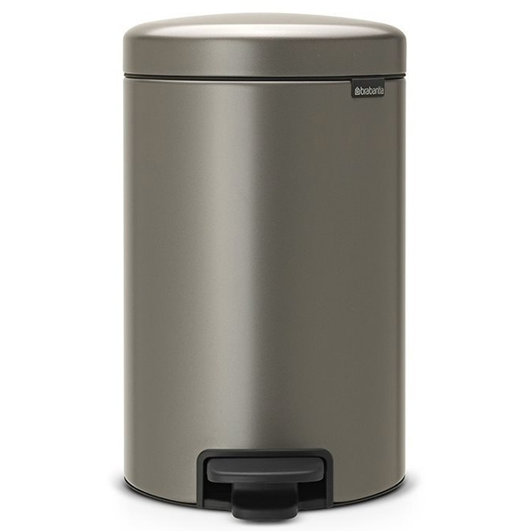 Brabantia NewIcon pedálos szemetes, 12 l, platina színű