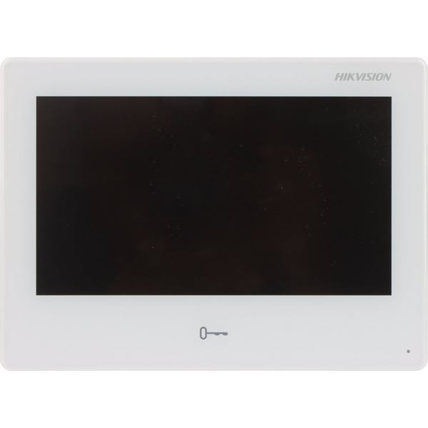 Hikvision DS-KH9310-WTE1 7" LCD kijelző, 1024x600 felbontás, WiFi, 12VDC/PoE, Android IP kaputelefon beltéri egység