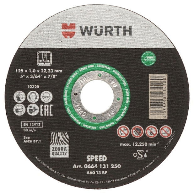 Würth Řezný kotouč Speed Plus 115 × 22,2 × 0,8mm (0664131148060 1)