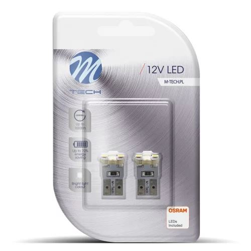 M-Tech T10 LED P 4x3528 SMD fehér pár (72LB069W) (72LB069W)