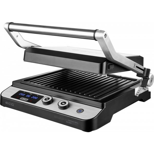 Kontaktný, panini, skladací elektrický gril ECG KG 1000 Gourmet (KG 1000)