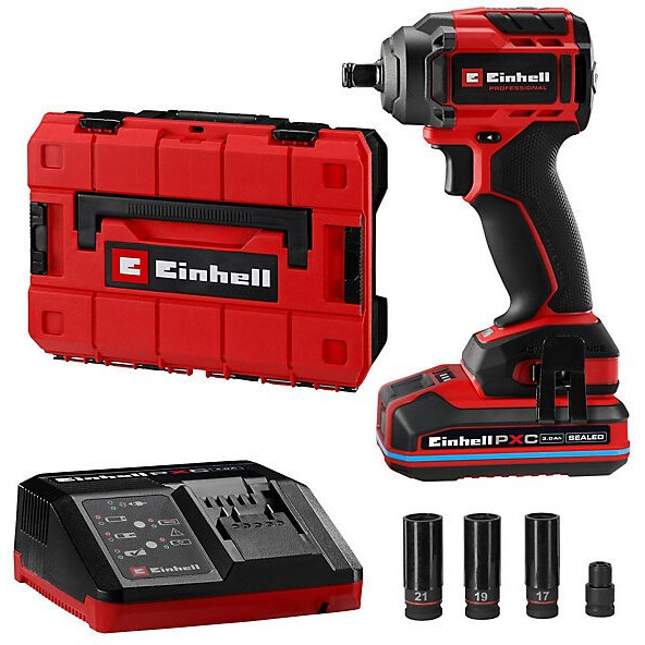 Einhell Professional TP-CW 18/350-C BL 4510058 Akkus Ã¼tvecsavarozÃ³ 350 Nm 18 V Vele szÃ¡llÃ­tott akkuk szÃ¡ma 1 3 Ah LÃ­tiumion 2. akkuval, TÃ¶ltÅ‘vel