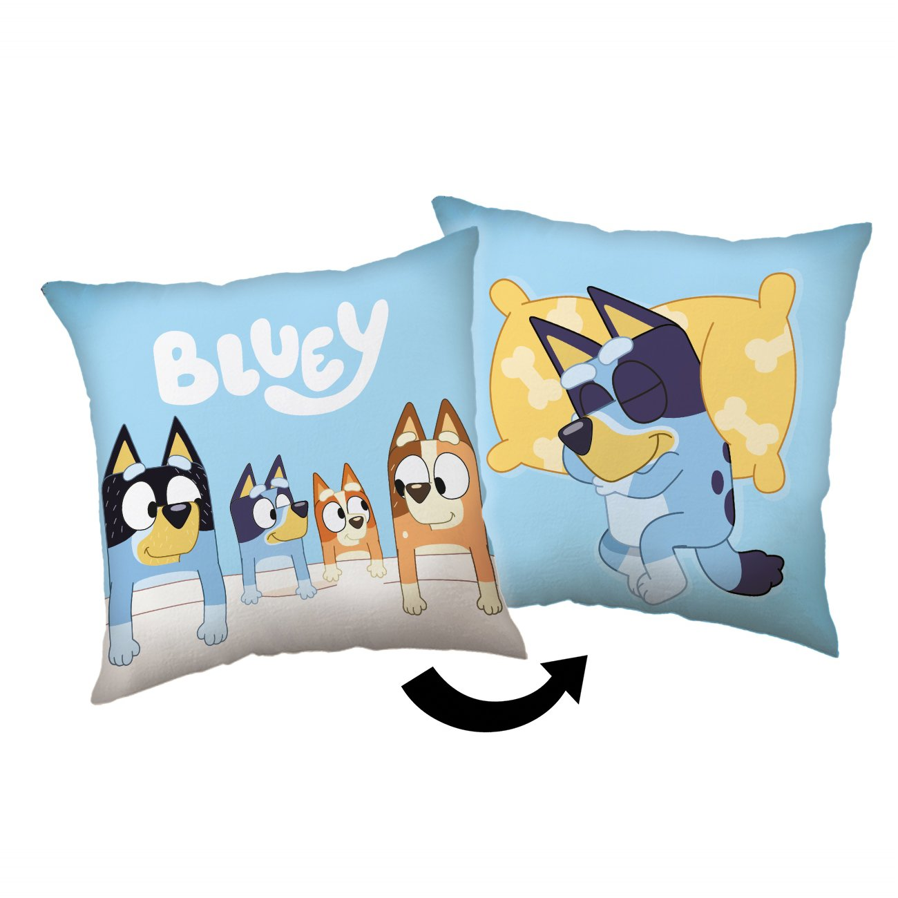 Jerry Fabrics Párna - Bluey, 40×40 cm (03300-BLUEY00000A)