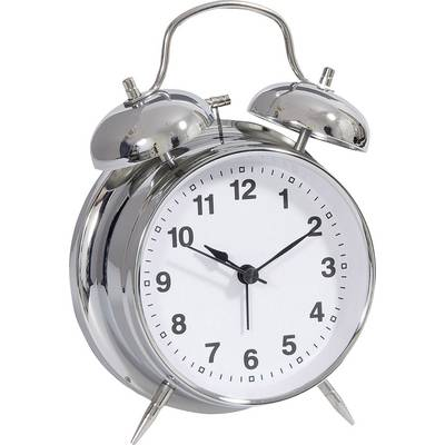 Kvarc analóg ébresztőóra, ezüst, Techno Line Geneva DGW (Model DGW)