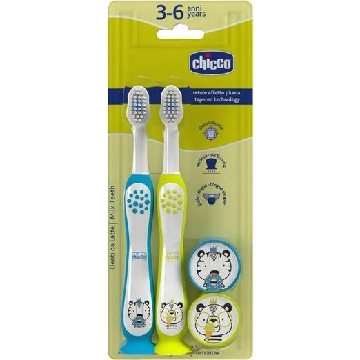 Chicco Fogkefe Készlet Gyerekeknek Tiger-Panda, 2 db